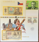 10 Koruna 1960, 1986; 100 Koruna 1989, 10 Koruna in the "Banknoten Briefe", BKK 94, 103, 110; Hej 97, 107, 110

UNC