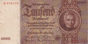 Germany, 1000 RM 1936, series A/G, BKK D10

XF