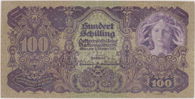Austria, 100 Schilling 1927, series 1084, Pick 97

VF
