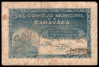 Caravaca, Murcia. Consejo Municipal. 25 céntimos