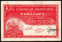 Caravaca, Murcia. Consejo Municipal. 1 peseta. EBC