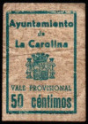 Carolina, La, Jaén. Ayuntamiento. 50 céntimos