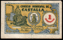 Castalla, Alicante. Consejo Municipal. 1 peseta