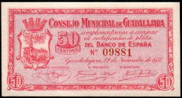 Guadalajara. Consejo Municipal. 50 céntimos. EBC+