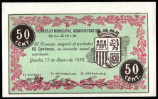 Guadix, Granada. Consejo Municipal. 50 céntimos. SC-