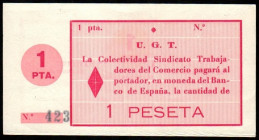 Guadix, Granada. UGT. 1 peseta. EBC