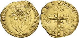 Firenze. Alessandro de’Medici duca della Repubblica di Firenze, 1532-1537 Scudo del sole, AV 3,30 g. Sole ALEX MED R – EIP FLOREN Stemma coronato in c...