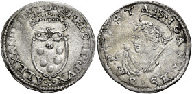 Firenze. Alessandro de’Medici duca della Repubblica di Firenze, 1532-1537 Mezzo giulio, AR 1,62 g. • ALEXANDER • MED • R • P• FLOREN • DVX• Stemma cor...