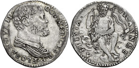 Firenze. Cosimo I de’Medici duca II poi granduca I, 1537-1574. I periodo: duca della Repubblica di Firenze, 1537-1574 Testone da 40 soldi o 3 barili, ...