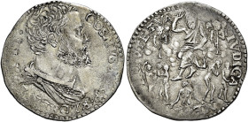 Firenze. Cosimo I de’Medici duca II poi granduca I, 1537-1574. I periodo: duca della Repubblica di Firenze, 1537-1574 Lira da 20 soldi, AR 4,63 g. COS...