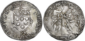 Firenze. Cosimo I de’Medici duca II poi granduca I, 1537-1574. I periodo: duca della Repubblica di Firenze, 1537-1574 Giulio, AR 3,04 g. COSMV MED R –...