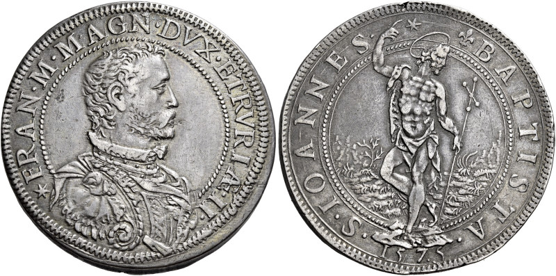 Firenze. Francesco I de’Medici granduca II, 1574-1587 Piastra 1575, AR 32,40 g. ...