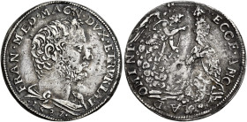 Firenze. Francesco I de’Medici granduca II, 1574-1587 Lira 1582, AR 4,34 g. FRAN MED MAGN DVX ETRVRIÆ II Busto drappeggiato a d.; sotto, •1582•. Rv. E...