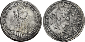 Firenze. Cosimo II de’Medici granduca IV, 1609-1621 Monetazione per Pisa. Tallero 1609, AR 27,45 g. COSMVS MED MAGN ETR DVX IIII Busto radiato e coraz...