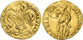 Firenze. Ferdinando II de’Medici granduca V, 1621-1670 Zecchino gigliato, AV 3,13 g. FER II MA – DVX ETRV Giglio. Rv. S IOANNES – BAPTIS – TA S. Giova...