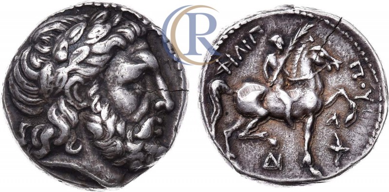 Macedonian Kingdom. Philip II. Tetradrachm. c. 315-294 B.C. AR.
 Древняя Греция....