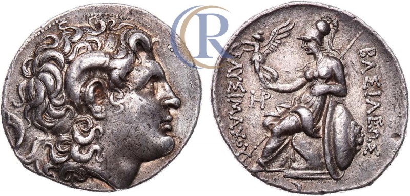Kingdom of Thrace. Lysimachus. Tetradrachm. c. 297-282 B.C. AR.
 Древняя Греция....