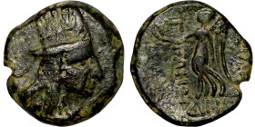 KINGS of ARMENIA. Uncertain mint. Uncertain ruler 91st century BC ?). AE bronze.

19mm 6,09g