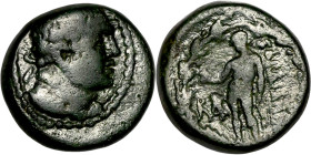 Bronze coin Asia Minor (3-1 BC) Obverse: Head of king Reverse: Standing Figure

16mm 6,10g