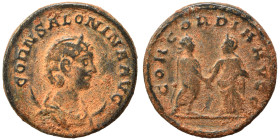 Salonina, Augusta, 254-268. Antoninianus (billon, 4.26 g, 19 mm), Asia. CORN SALONINA AVG Diademed and draped bust of Salonina set to right on crescen...