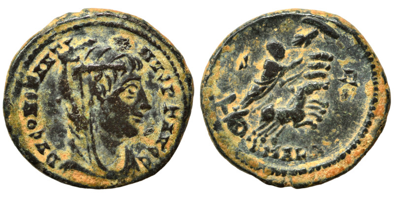 Divus Constantine I, died 337. Follis (bronze, 2.07 g, 17 mm), Alexandria. DV CO...