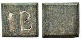 Byzantine weight (bronze, 13.20 g, 18x18 mm). Very fine.