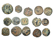 Group lot of 15 Roman Provincial coins. F-VF. Sold as seen, no returns.