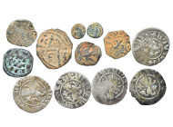 Group lot of 12 Medieval coins. F-VF. Sold as seen, no returns.