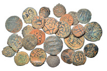 Group lot of 25 Islamic coins. F-VF. Sold as seen, no returns.