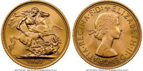 Elizabeth II gold Sovereign 1967 MS64 NGC, KM908, S-4125. HID09801242017 © 2024 Heritage Auctions | All Rights Reserved