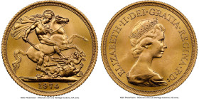 Elizabeth II gold Sovereign 1974 MS63 NGC, KM919. HID09801242017 © 2024 Heritage Auctions | All Rights Reserved