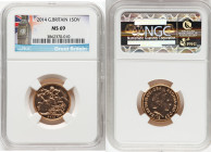 Elizabeth II gold Sovereign 2014 MS69 NGC, KM1002.1. HID09801242017 © 2024 Heritage Auctions | All Rights Reserved