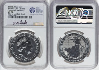 Elizabeth II silver "Britannia" 2 Pounds (1 oz) 2023 MS70 NGC, The Royal mint, KM2019. Queen Elizabeth II obverse. One of Last 500 Struck, 43rd to Las...