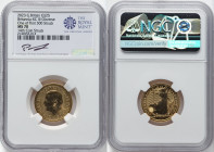 Charles III gold "Britannia" 25 Pounds (1/4 oz) 2023 MS70 NGC, Royal mint, KM2536. King Charles III obverse. One of First 500 Struck, 14th Coin Struck...