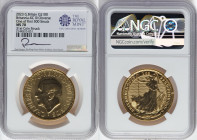 Charles III 5-Piece Certified "Britannia" Set 2023 MS70 NGC, 1) gold 100 Pounds (1 oz), KM2555 2) gold 50 Pounds (1/2 oz), KM2541 3) gold 25 Pounds (1...