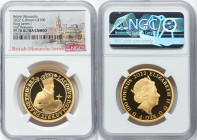 Elizabeth II gold Proof "King James I" 100 Pounds (1 oz) 2022 PR70 Ultra Cameo NGC, S-BMGA2. Mintage: 610. British Monarchs series. First Releases. Ac...