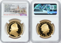 Elizabeth II gold Proof "King George I" 100 Pounds (1 oz) 2022 PR70 Ultra Cameo NGC, S-BMGA3. Mintage: 610. British Monarchs series. First Releases. A...