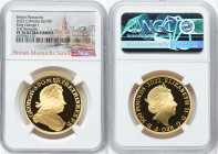 Elizabeth II gold Proof "King George I" 100 Pounds (1 oz) 2022 PR70 Ultra Cameo NGC, S-BMGA3. Mintage: 610. British Monarchs series. First Releases. A...