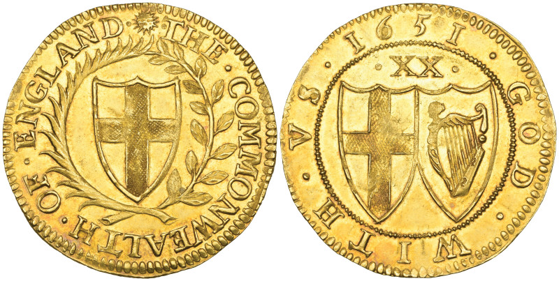 The Commonwealth, unite, 1651, m.m. sun, 9.15g (N. 2715; S. 3208), virtually as ...