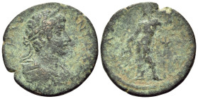 ACHAEA. Pellene. Caracalla, 197-218. (Bronze, 23 mm, 4.93 g, 4 h). A K M AV ANT [...] Laureate, draped and cuirassed bust of Caracalla to right. Rev. ...