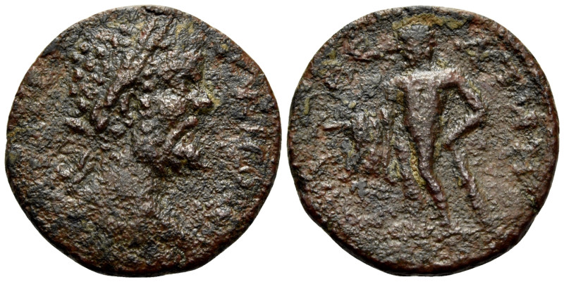 LACONIA. Gythium. Septimius Severus, 193-211. (Bronze, 21.5 mm, 3.82 g, 11 h). Λ...