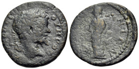 ARCADIA. Orchomenus. Septimius Severus, 193-211. (Bronze, 21.5 mm, 4.44 g, 9 h). ΛΟV CΕΠ CΕΟVΗΡΟ Laureate head of Septimius Severus to right. Rev. ΟΡΧ...