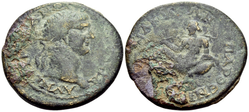 PHRYGIA. Nacoleia. Trajan, 98-117. (Bronze, 28 mm, 10.05 g, 7 h). ΑΥ ΝΕΡ ΤΡΑΙΑΝΟ...