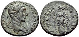 PISIDIA. Etenna. Severus Alexander, 222-235. (Bronze, 24.5 mm, 9.74 g, 5 h). Α Κ Μ ΑΥΡ CΕΥΗ ΑΛΕΞΑΝΔΡΟC CΕΒ Laureate head of Severus Alexander to right...