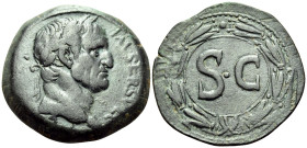 SYRIA, Seleucis and Pieria. Antioch. Galba, 68-69. (Bronze, 28 mm, 12.33 g, 12 h). IM·SER·SVL·GALBA·CAE Laureate head of Galba to right. Rev. S·C with...