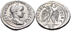 SYRIA, Seleucis and Pieria. Antioch. Gordian III, 238-244. Tetradrachm (Silver, 27 mm, 12.61 g, 6 h), 238-240. ΑΥΤΟΚ Κ Μ ΑΝΤ ΓΟΡΔΙΑΝΟC CΕΒ Laureate, d...