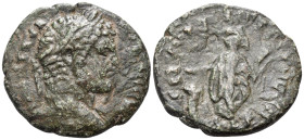 PHOENICIA. Tyre. Caracalla, 198-217. (Bronze, 26.5 mm, 10.16 g, 6 h). IMP M AVR ANTONINVS Laureate bust of Caracalla to right. Rev. SEPTVRVS METRO COL...