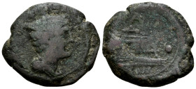 Anonymous, Circa 194-190 BC. Sextans (Bronze, 22 mm, 5.85 g, 11 h), AN or AV series, Rome. Bust of Mercury to right, wearing petasus; above, two pelle...