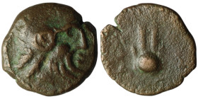 PTOLEMAIC KINGS OF EGYPT. Ptolemy Apion (as King of Kyrenaika) (104/1-96 BC). Kyrene
AE Bronze (12mm, 1,29g)