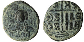 Anonymous attributed to Romanus III (AD 1028-1034). Constantinople.
AE Follis (30mm, 10,94g)